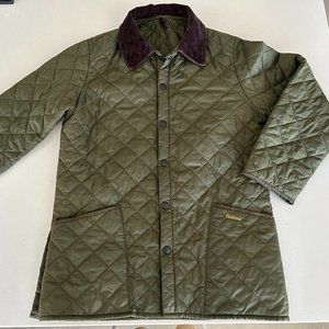 Barbour Liddesdale Quilted Jacket - Men's Medium in Olive